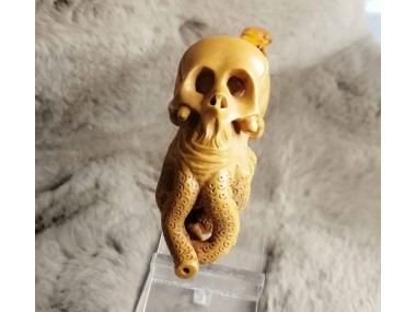  Block Meerschaum Octopus Skull Pipe