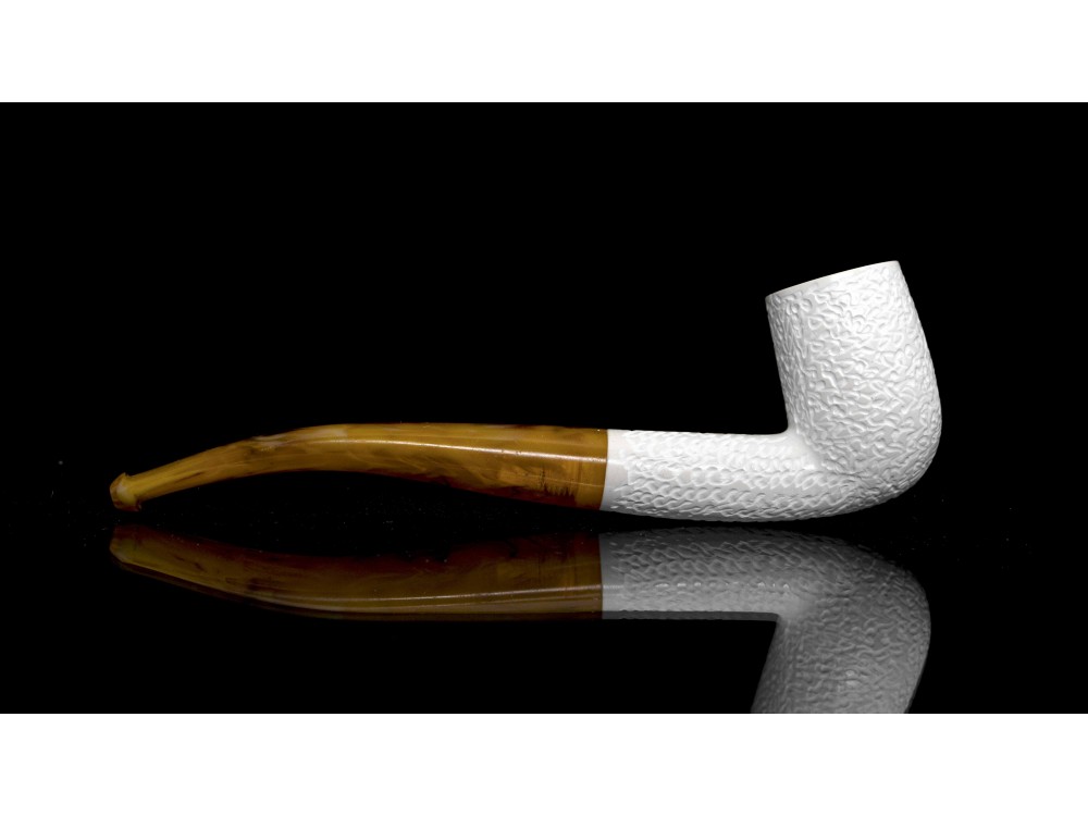  Handmade Block  Meerschaum Rustic Pipe