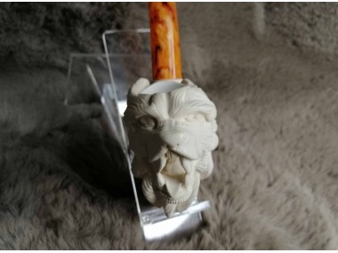 Block Meerschaum Wolf Pipe 