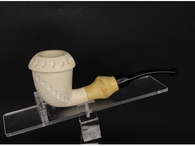 Block Meerschaum Calabash Pipe & Bamboo 