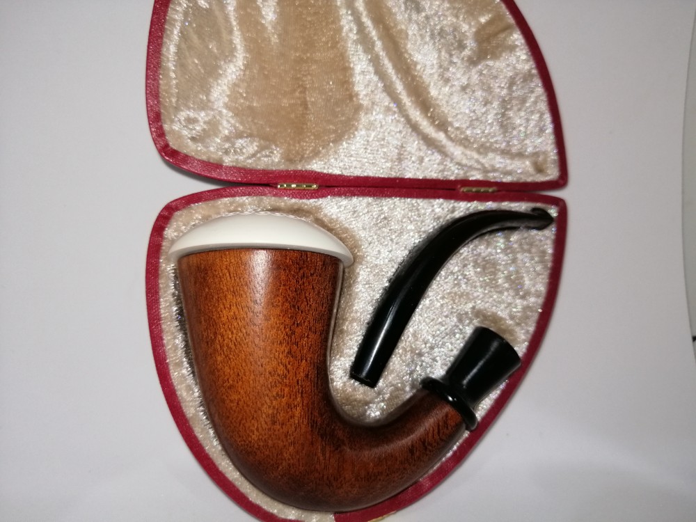 Block Meerschaum Calabash Pipe Dark Brown