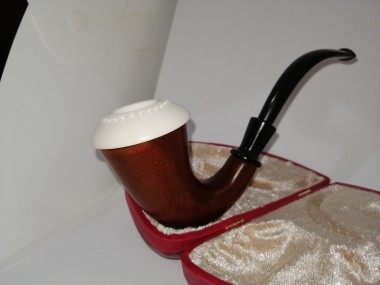 Block Meerschaum Calabash Pipe Dark Brown