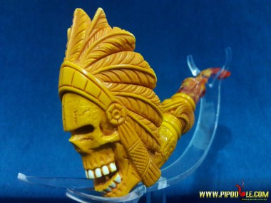 Meerschaum Indian Skull Pipe