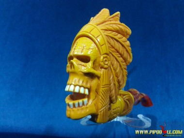 Meerschaum Indian Skull Pipe