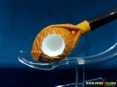 Meerschaum Warior Skull Pipe