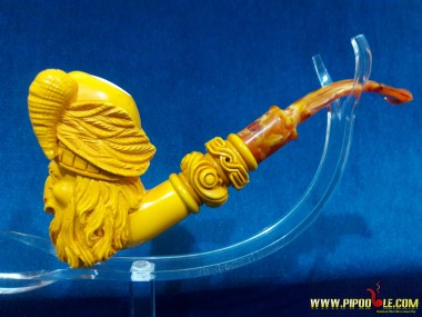 Meerschaum Calcined Viking Pipe