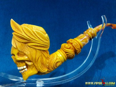 Meerschaum Caesar Skull Pipe