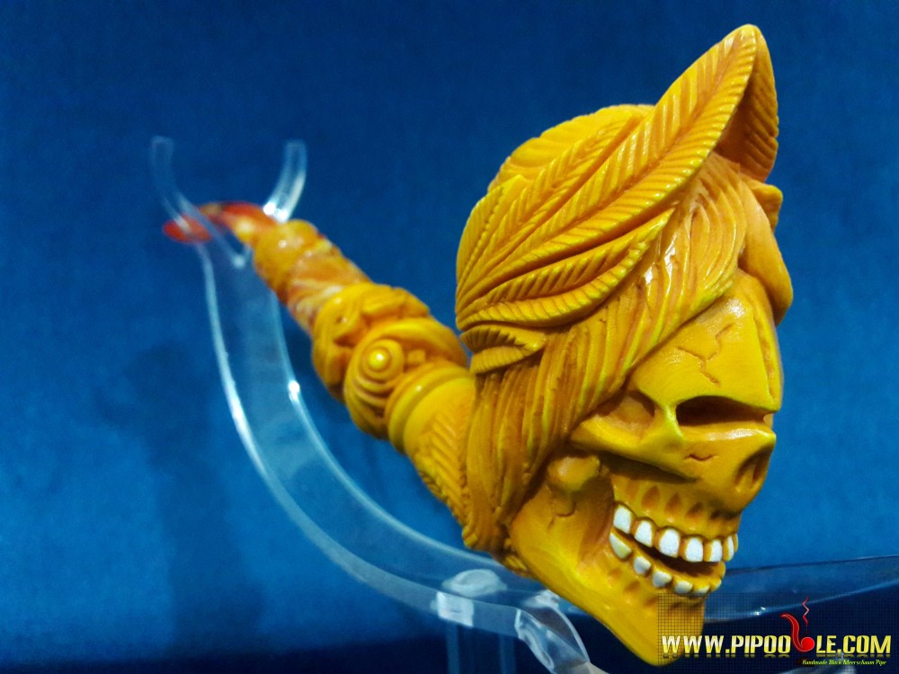Meerschaum Caesar Skull Pipe