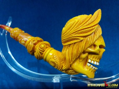 Meerschaum Caesar Skull Pipe