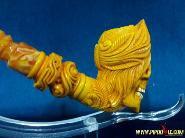 Meerschaum Caesar Skull Pipe