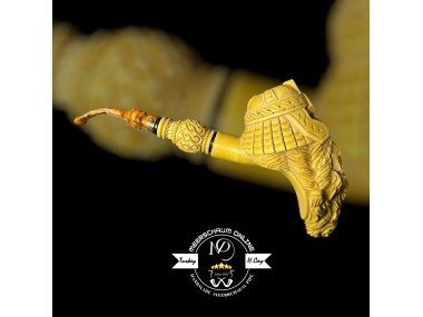 Handmade Block Meerschaum Gimly Pipe (Portre)