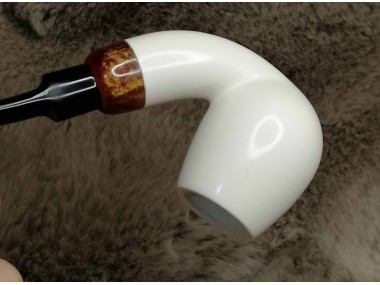 Epoxy with Block Meerschaum Pipe  