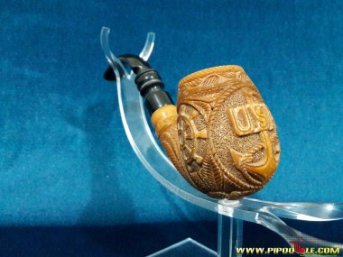 USN US Navy Emblem Pipe USN US Navy Emblem Pipe