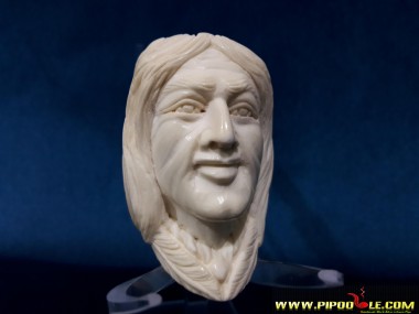 Turkish Block Meerschaum Indian Pipe