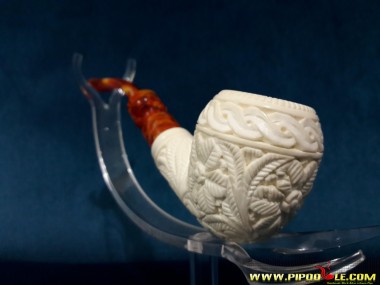 Turkish Block Meerschaum Indian Pipe
