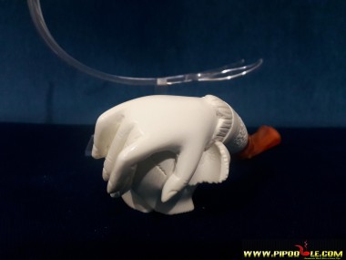 Block Hand On Rose Pipe