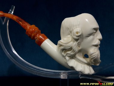 Block William Shakespeare Portre Pipe