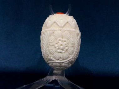 Figural Meerschaum Pipe With Ring 