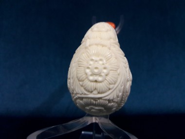 Figural Meerschaum Pipe With Ring 