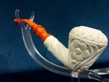 Meerschaum Figural Flower Pipe