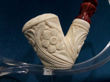 Handcarved Figural Meerschaum Pipe