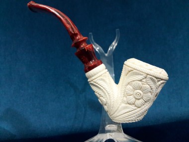 Handcarved Figural Meerschaum Pipe