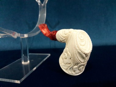 Handcarved Figural Meerschaum Pipe