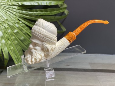 Block Meerschaum Santa Claus Pipe