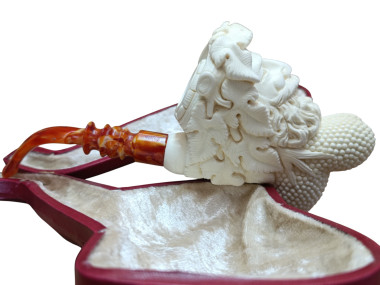 Block Meerschaum Bacchus pipe