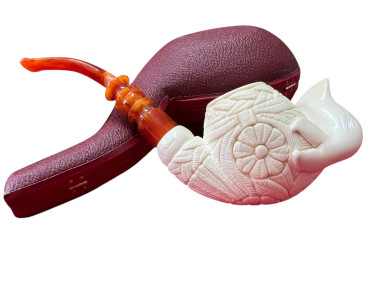 Block Meerschaum dolphin pipe