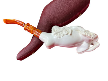 Block Meerschaum dolphin pipe
