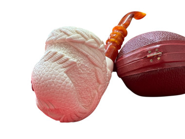 Block Meerschaum fish pipe