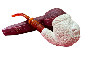 Block Meerschaum fish pipe