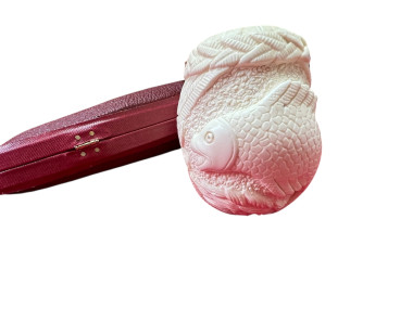 Block Meerschaum fish pipe