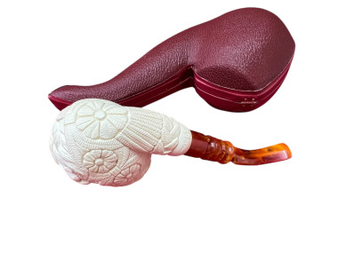 Block Meerschaum fish pipe