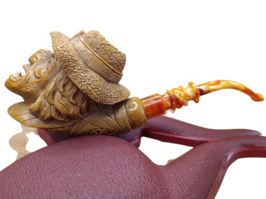 Block Meerschaum miner pipe