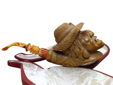 Block Meerschaum miner pipe