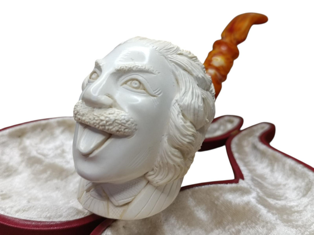 Block Meerschaum albert einstein pipe