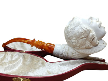 Block Meerschaum albert einstein pipe