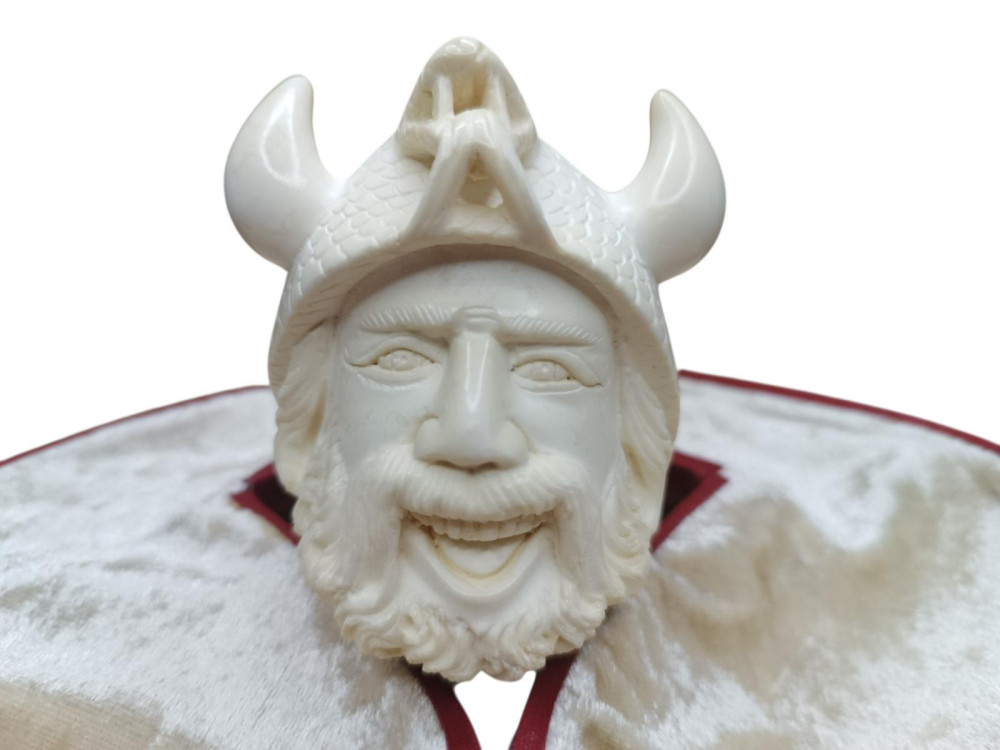 Block Meerschaum bearded viking pipe