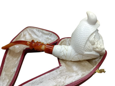 Block Meerschaum bearded viking pipe