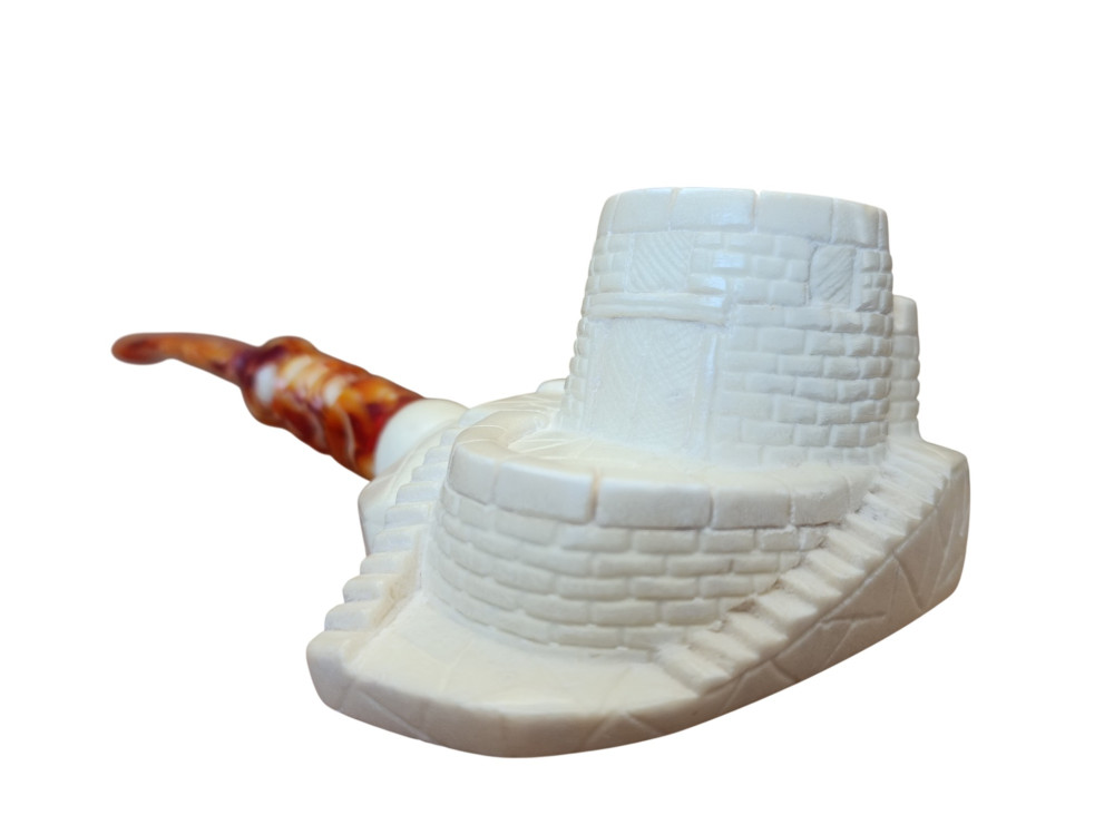 Block Meerschaum Ivory Stronghold pipe