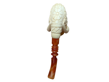 Block Meerschaum Laughing Warrior Pipe