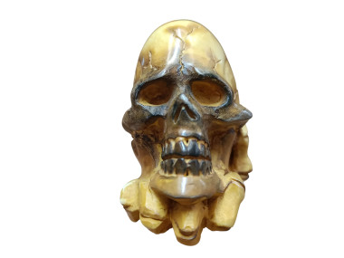 block meerschaum Ancient Skull pipe