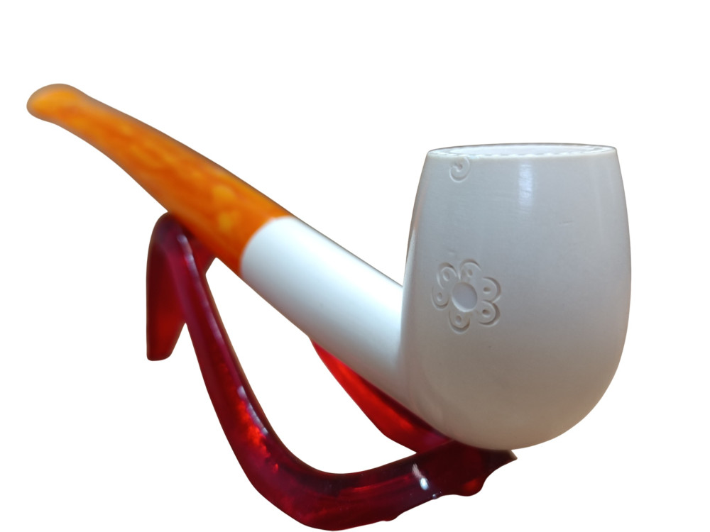 Gentle Bloom Handmade Block Meerschaum Pipe