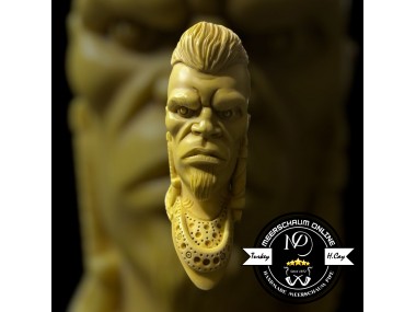 Handmade Block Meerschaum Warrior OrC Pipe (Portre)